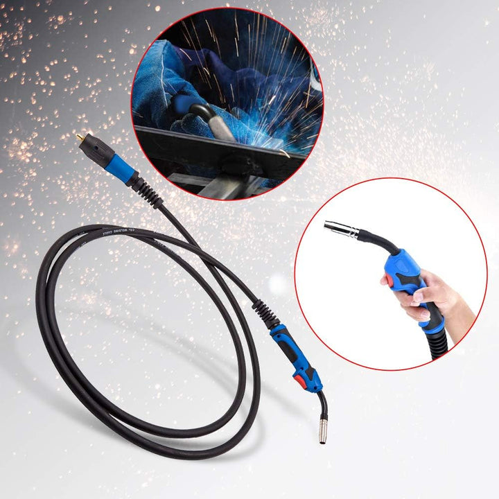 maXpeedingrods Schweissbrenner MB15 4m Schlauchpaket MIG/MAG mit Euro Zentralanschluss Schutzgas