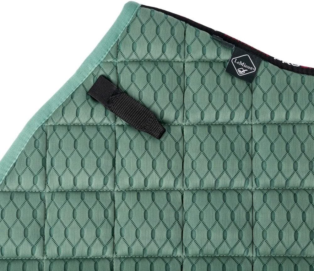 LeMieux Prosport Cotton Close Contact Square Schabracke L Sage Carbon Mesh Square, L Sage Carbon Mes