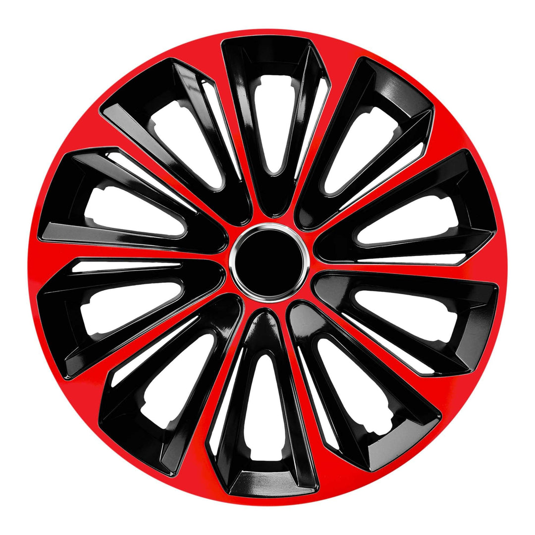 Radzierblende EXTRA Strong schwarz/rot 16 Zoll 4er Set