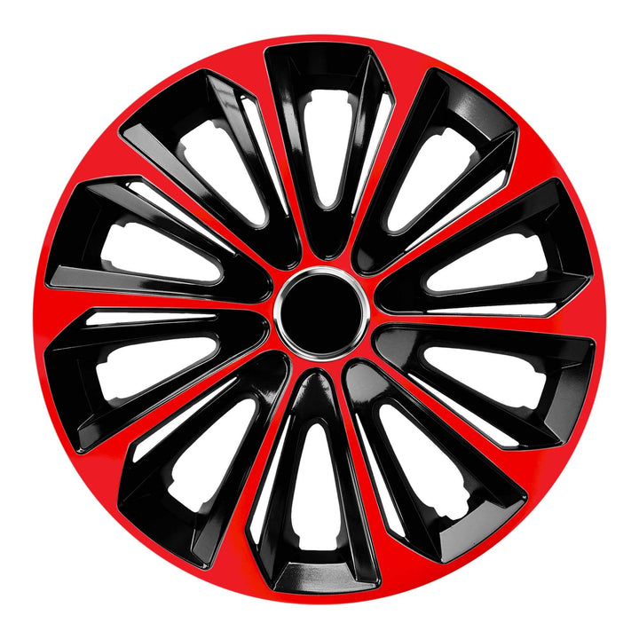 Radzierblende EXTRA Strong schwarz/rot 16 Zoll 4er Set