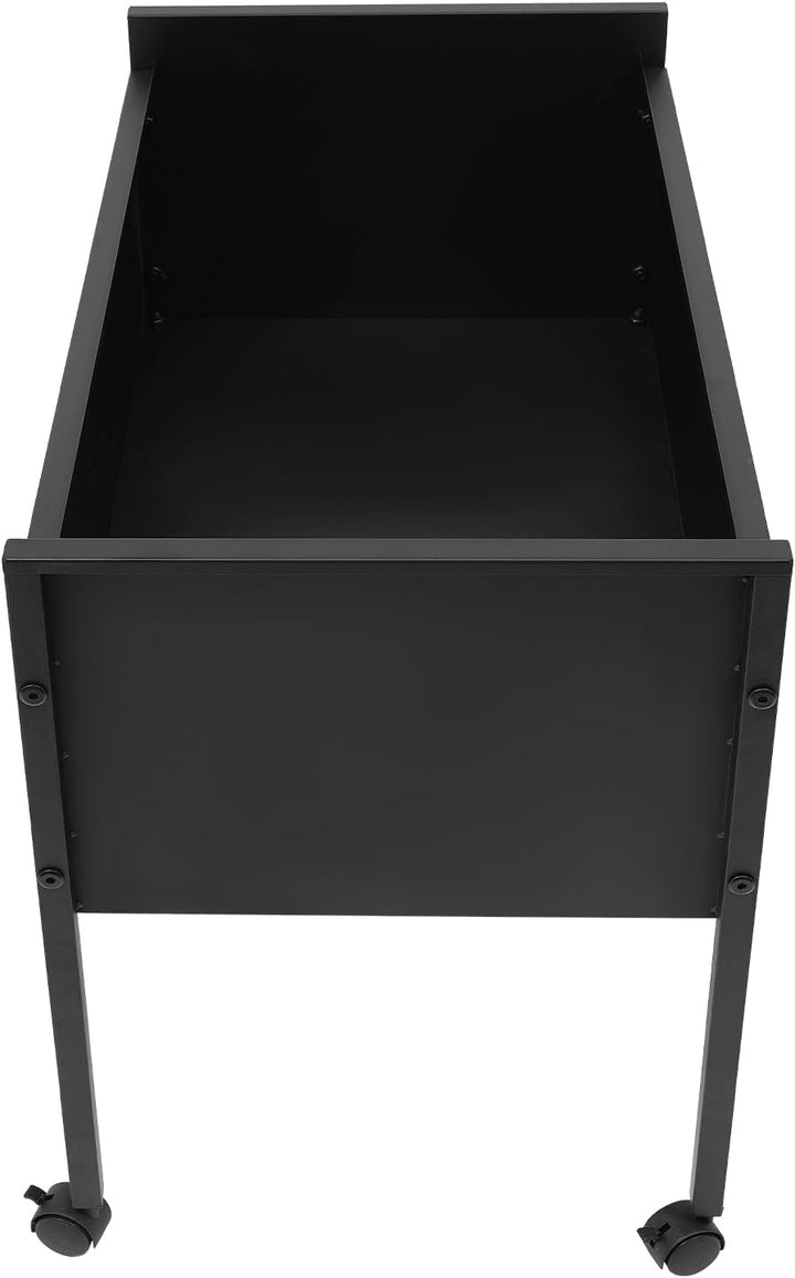 Rollbarer Aktenschrank, Hängemappenwagen mit Universalrollen Bodenhalterung Rollbarer Aktenwagen für