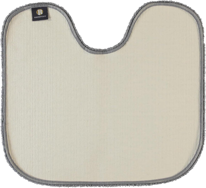 Rhomtuft Badematte Aspect, Farbe: kiesel, Grösse: 55x60cm Toilettenvorlage mit Ausschnitt 55x60 cm,