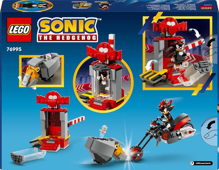 LEGO Sonic The Hedgehog Shadow The Hedgehog Flucht, Set mit Motorrad-Spielzeug und Figuren aus dem V