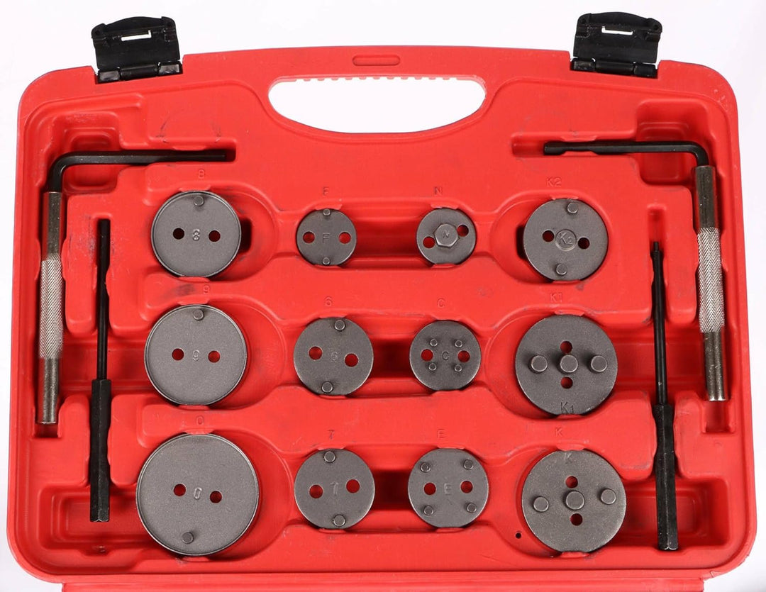 SIXTOL Brake Set 35 Bremskolbenrücksteller Set | 35tlg | Kunststoffkoffer | Rückstellwerkzeug zum de