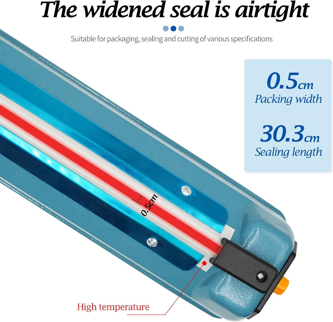 MOGOULUA 400mm Heisssiegelgerät Folienschweissgerät 5mm Dichtungsbreite Balkenschweissgerät Versiege
