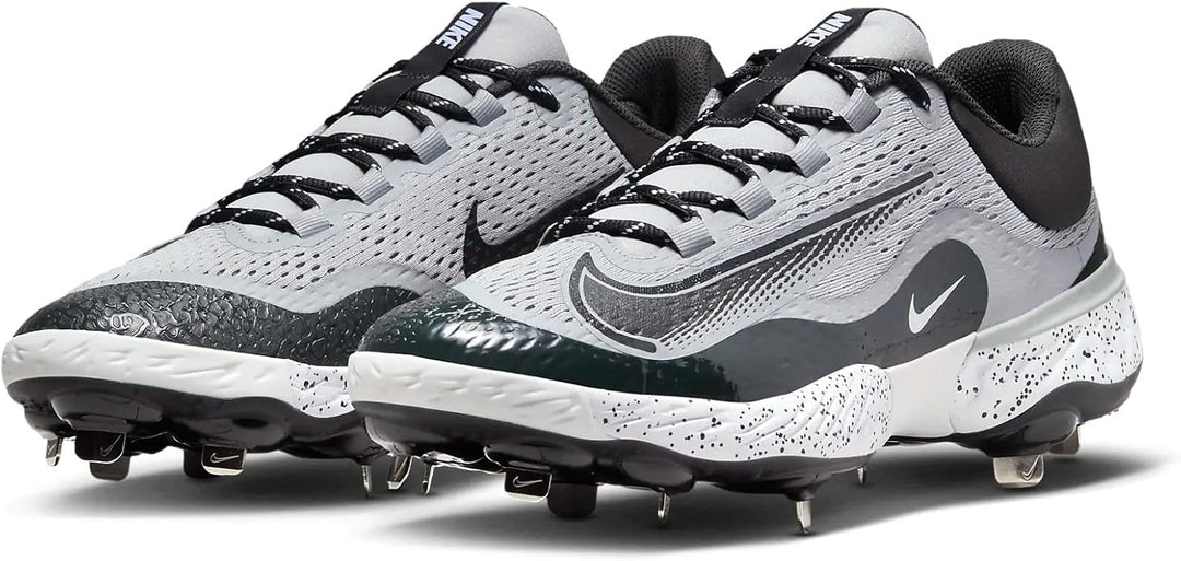 Nike Alpha Huarache Elite 4 Baseball-Stollen für Herren 40.5 EU Wolf Grey White Dark Smoke Grey, 40.