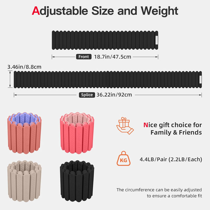 Abahub Magnetische Gewichte Hand Fuss Wrist Ankle Weights Handgelenk Gewichte für Beine und Arme Set