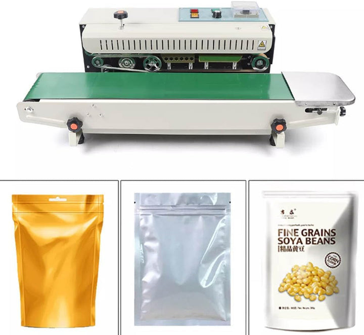 220V Durchlaufsiegelgerät 500W Industrielle Automatische Versiegelungsmaschine Horizontal Kontinuier