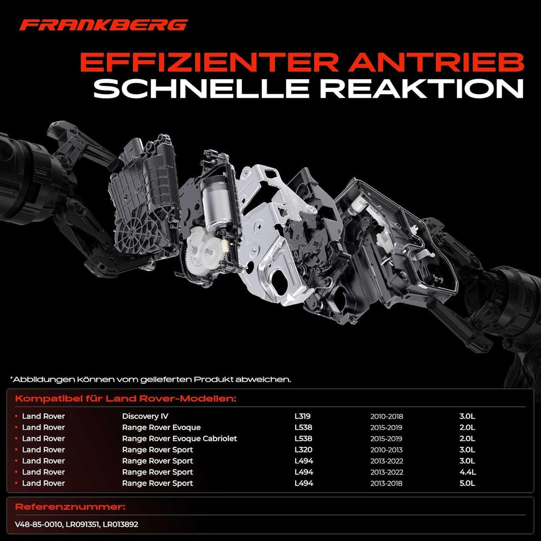 Frankberg Türschloss Stellmotor Hinten Links 4/10-Polig Kompatibel mit Discovery IV L319 LA SUV 2010