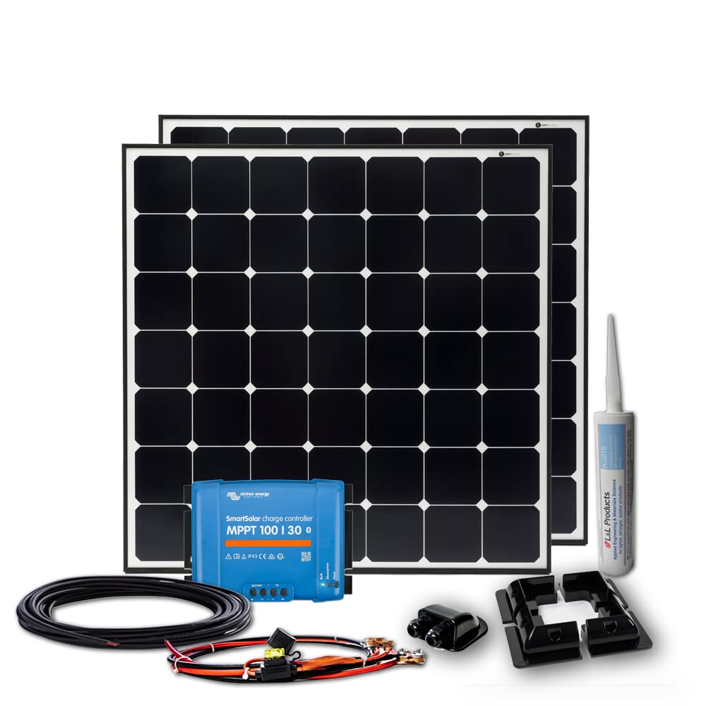 WATTSTUNDE DAYLIGHT Wohnmobil Komplettset - Solaranlage mit SunPower Zellen und Victron Laderegler (