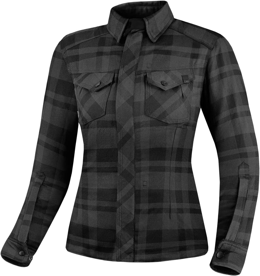 SHIMA RENEGADE Motorradhemden Herren und Damen - Motorrad Kariertes Hemd mit Protektoren Jacke Flane