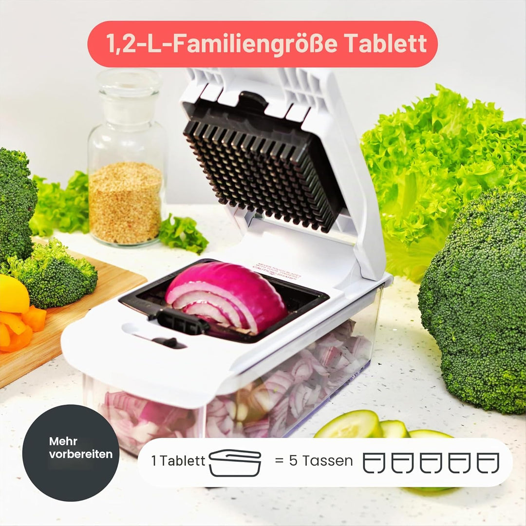 Gemüseschneider Spiralschneider Gemüsehobel - Gemüse Schneider Zwiebelschneider Kartoffelschneider O