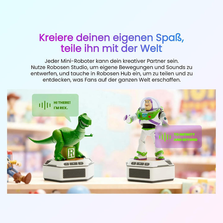 Robosen Toy Story Mini-Roboter Sammlerset – Interaktive Smart-Figuren mit Stimme & Bewegung | Woody,