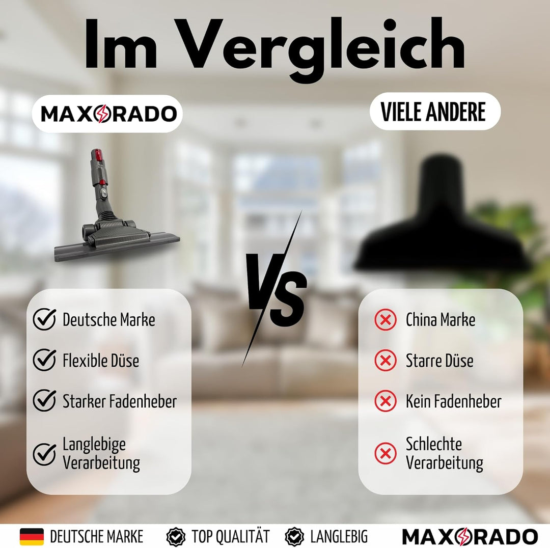 Flachdüse Flache Düse Bodendüse für Dyson V12 V10 Slim Staubsauger Düse I Staubsaugerdüse flach Park