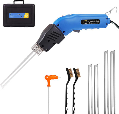 Komsepor 200W Styroporschneider Elektrische Heissmesser Schaumschneider mit 4 Nichrom Klingen 0-600℃