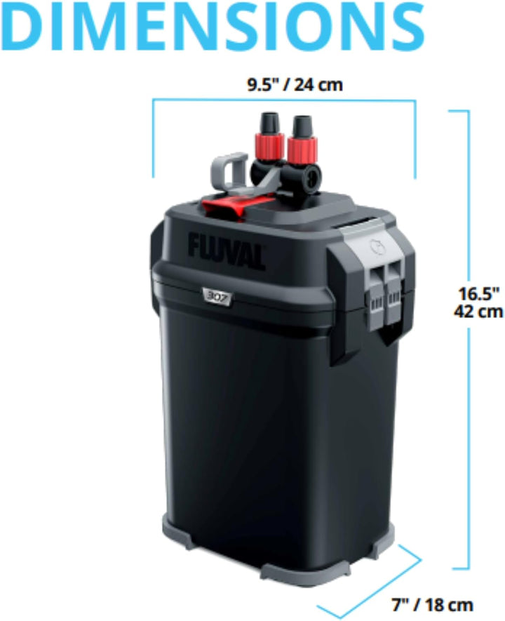 Fluval A447 307 Aussenfilter, 300 l schwarz 300 l Single, schwarz 300 l Single