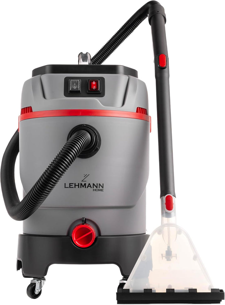 LEHMANN Primewash 2800 Waschsauger, Profi Teppichreiniger & Polsterreiniger mit Heisswasser 60°C, Na