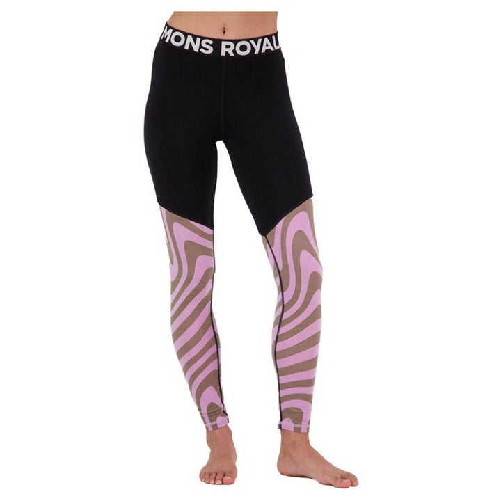 Mons Royale W Cascade Legging Print S Blazing Trails, S Blazing Trails