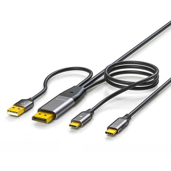 chenyang Displayport auf USB C Kabel 4k@60Hz mit USB Stromversorgung unterstützt Touch-Display für H