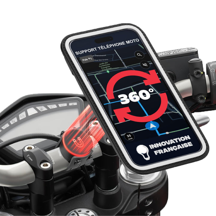 Shapeheart französische Innovation, magnetische Motorrad-Telefonhalterung mit Abnehmbarer wetterfest