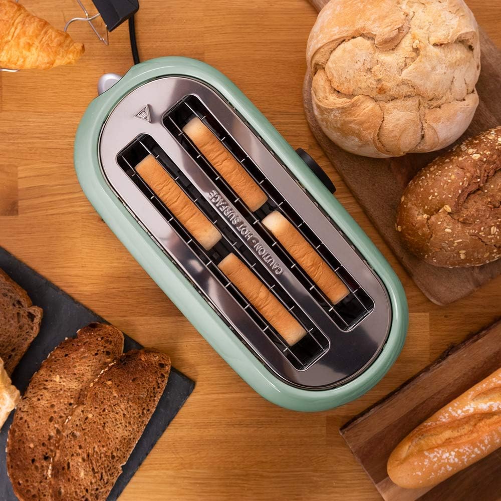Cecotec Tostadora Digital ClassicToast 15000 Blue Extra Double. 1500 W, 2 Ranuras largas extraanchas