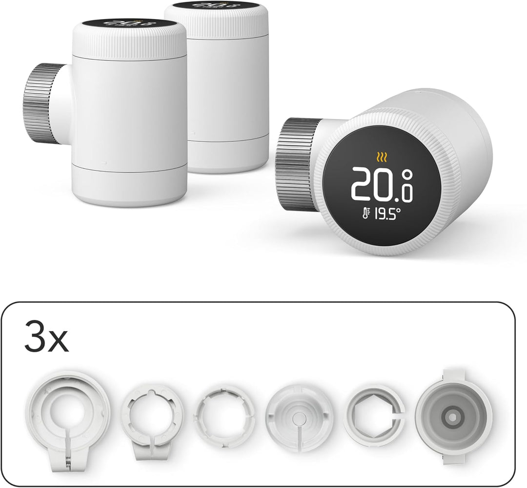 tado° Smartes Heizkörperthermostat X – Trio Pack, Heizungssteuerung per App und Smart Speaker (Alexa