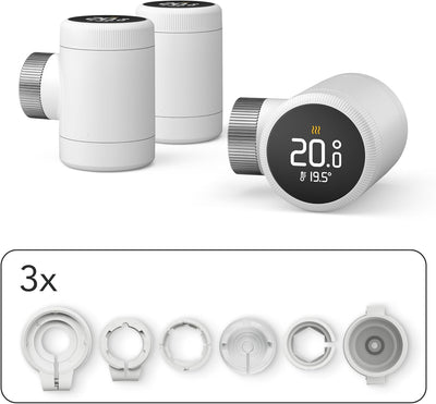 tado° Smartes Heizkörperthermostat X – Trio Pack, Heizungssteuerung per App und Smart Speaker (Alexa