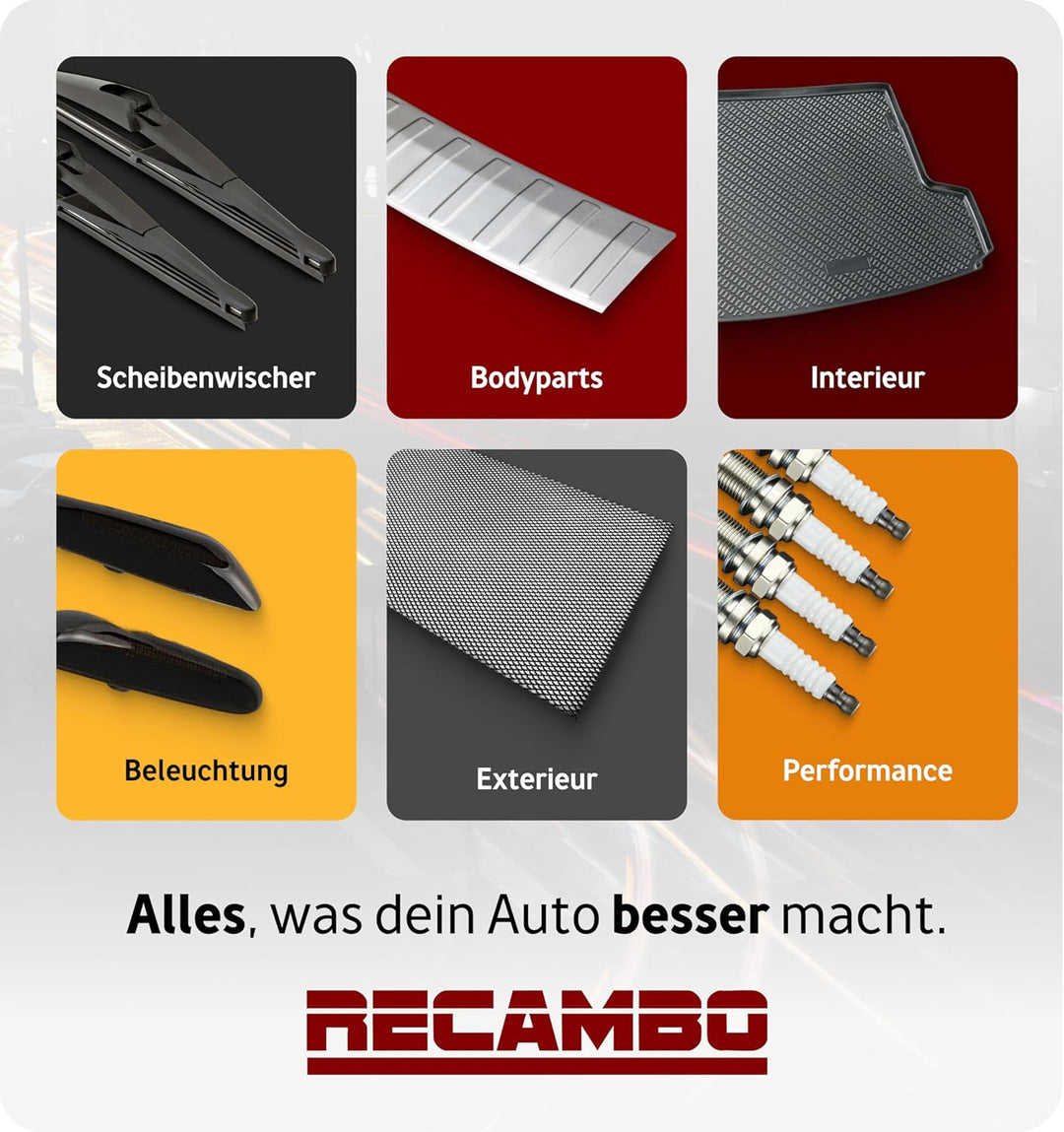 Recambo Kofferraumwanne passend für Ford Fiesta VI | 2008-2017 | Typ JA8 | passgenau mit Rand Schwar