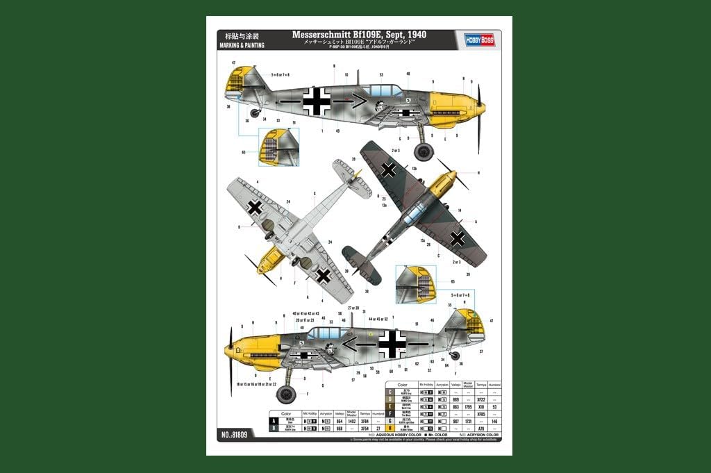 Hobby Boss HBB81809 1/48 FA 18F Hornet, Mehrfarbig, Mittel