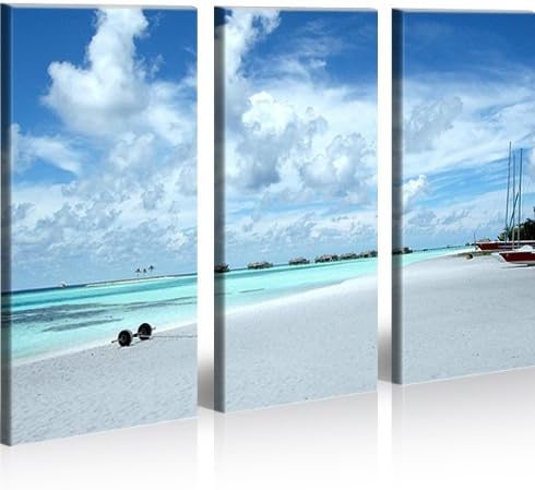 islandburner Bild Bilder auf Leinwand Malediven XXL Poster Leinwandbild Wandbild Art up Your Life ®