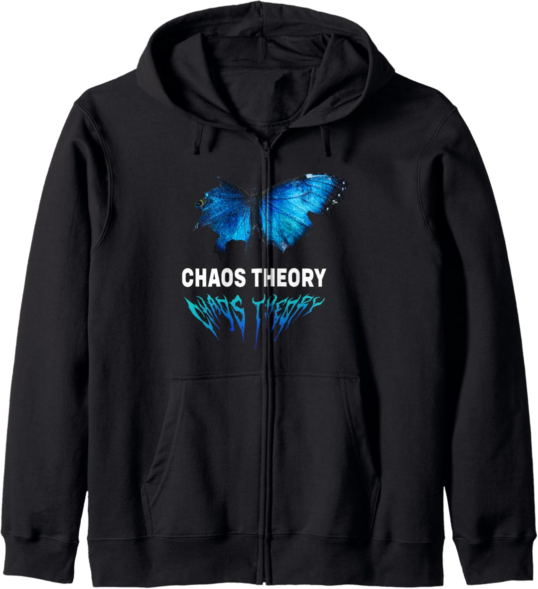 Chaos Theory Schmetterling - Sad Aesthetic Edgy Streetwear Kapuzenjacke