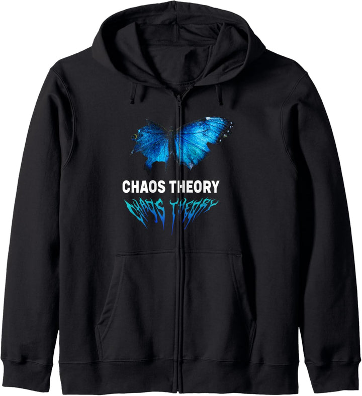 Chaos Theory Schmetterling - Sad Aesthetic Edgy Streetwear Kapuzenjacke