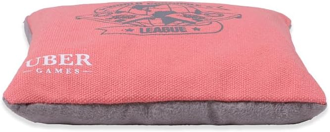 Uber Games - World Cornhole League – 8 Professional Cornhole Bean Bags - 4 x Sky& 4 x Coral - Offici