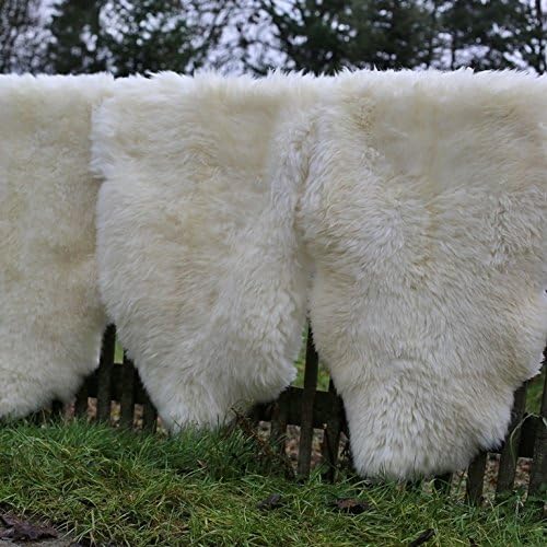 Schaffell Lammfell Merino Fell Naturfell Creme ökologisch gegerbt Grösse 120-130, 120-130