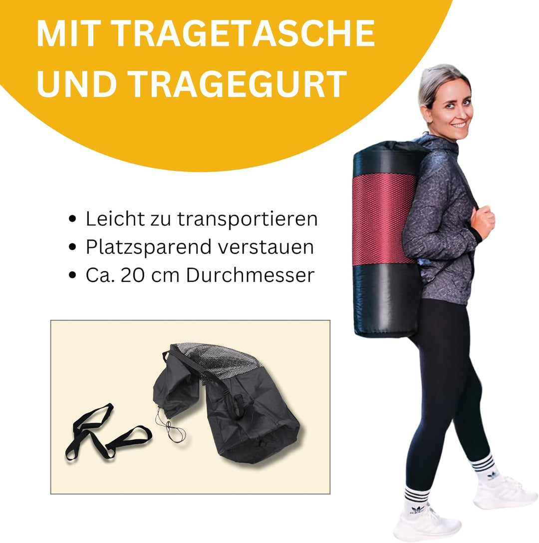 Muawo Premium Trainingsmatte, Fitnessmatte, Yogamatte, Gymnastikmatte | extra-dick & extra-lang | ru