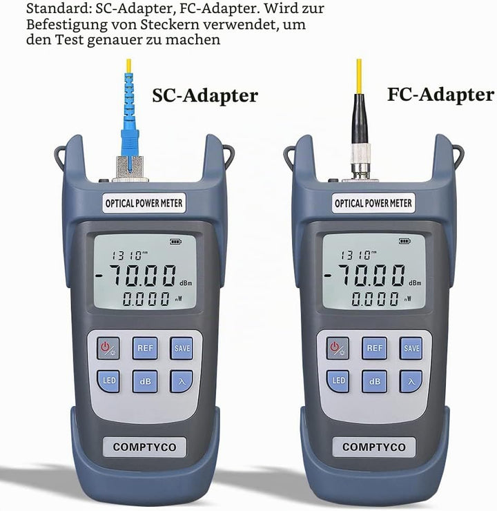 2-in-1 FTTH Glasfaser Tool Kit Glasfaser-Leistungsmesser-70 +10 dBm und 30 mW Visual Fault Locator G