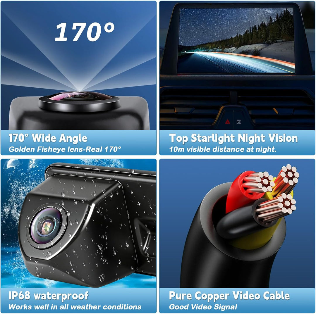 HD 1080P Auto Rückfahrkamera Ersatz für Skoda Fabia Audi A1 A3 2012-2015 Yeti Superb Roomster 2010-2