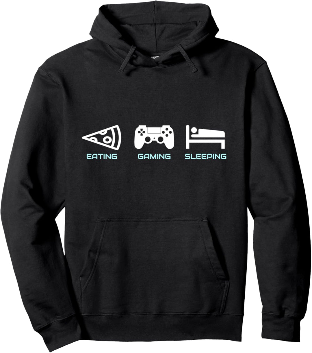 Eating Gaming Sleeping Game Zone Konsole Gamer Geschenk Pullover Hoodie