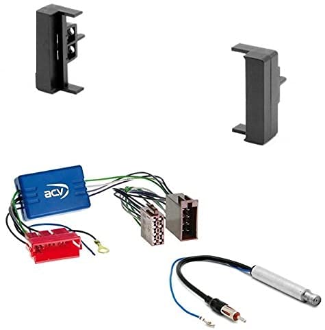 CARAV 11-005-a-12 DIN Autoradio Radioblende Set mit Aktiv Adapter f¨¹r Audi A2 (8Z) 1998-2005, A3 (8