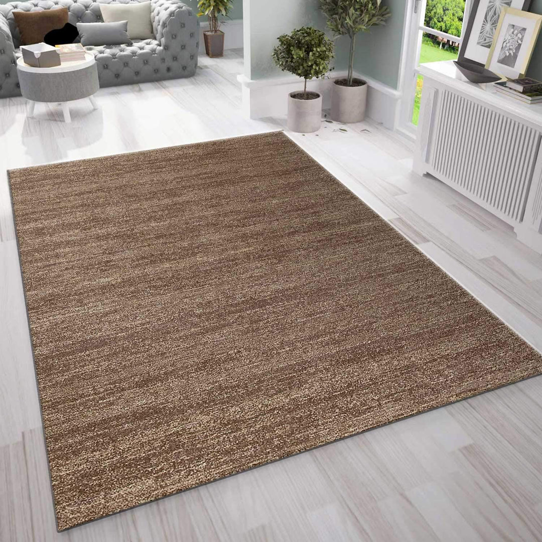 VIMODA Modern Braun Kurzflor Meliert Farbecht Pflegeleicht, Masse:80 x 150 cm, 80 x 150 cm