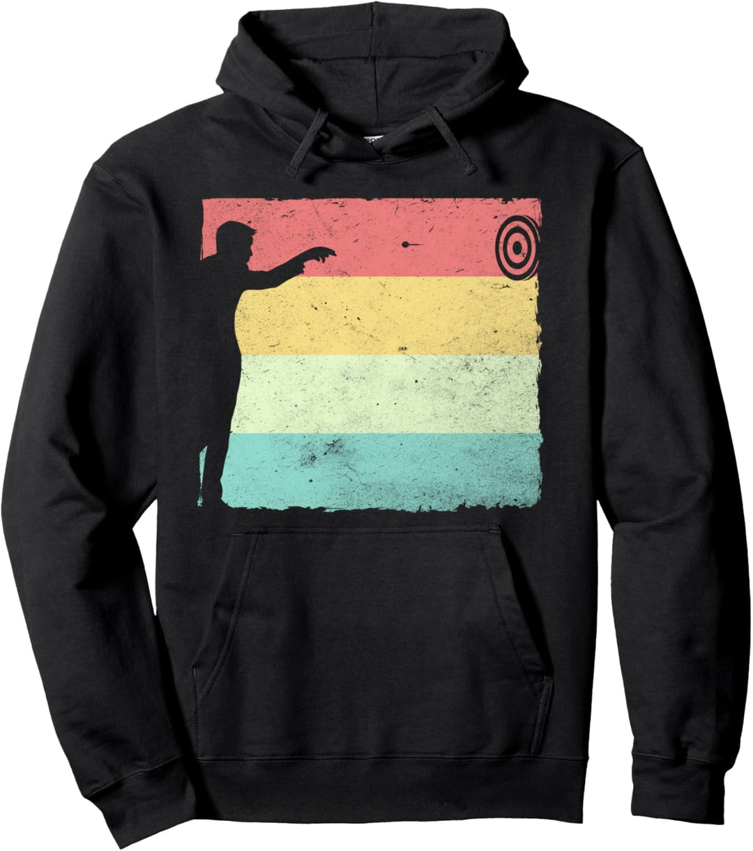 Vintage Darts Pfeil Dartscheibe Dart Pullover Hoodie