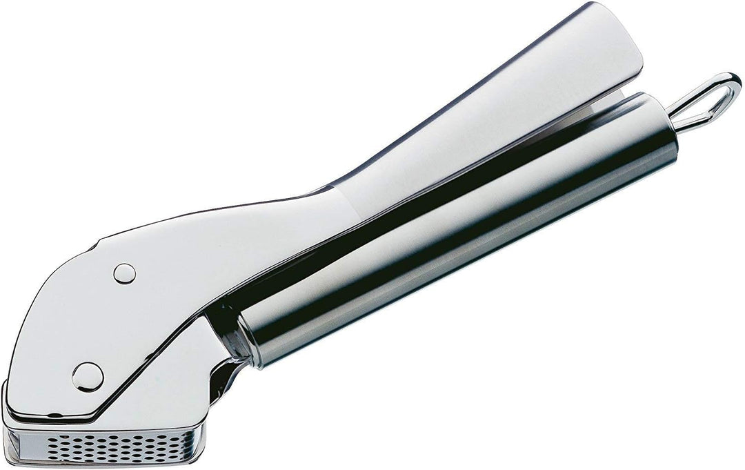 WMF Profi Plus Knoblauchpresse 17,5 cm, Cromargan Edelstahl teilmattiert, spülmaschinengeeignet & Pr