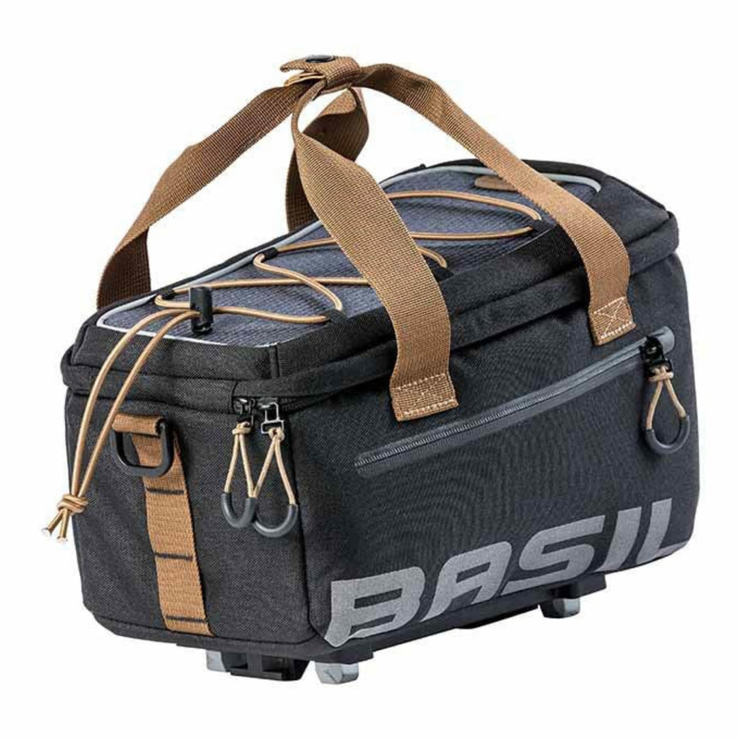 Basil Gepäckträgertasche Miles mit MIK Adapter Black Slate, Black Slate