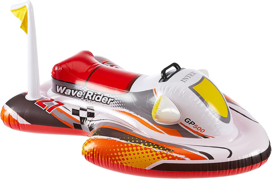 Intex 57520NP - Wave Rider Ride-On, 117 x 77 cm & Great White Shark - Aufblasbarer Reittier - 173 x