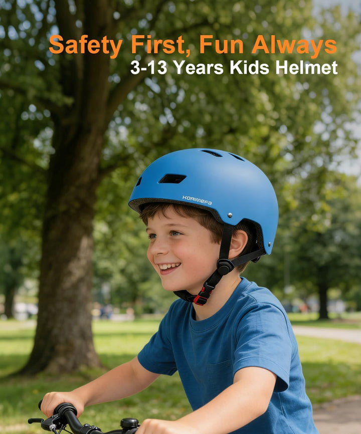 KORIMEFA Kinder Fahrradhelm Kinderhelm Radhelm Sporthelm CE-Zertifizierung für Fahrrad Skateboard Sc