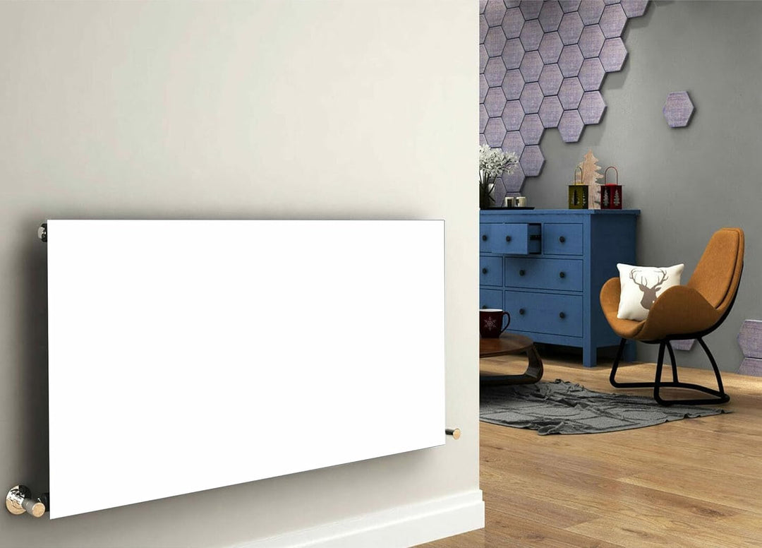 Magnetische Heizkörperverkleidung - 160x60 cm - Magnet Heizkörperabdeckung - Motiv Weiss - Wasserdic