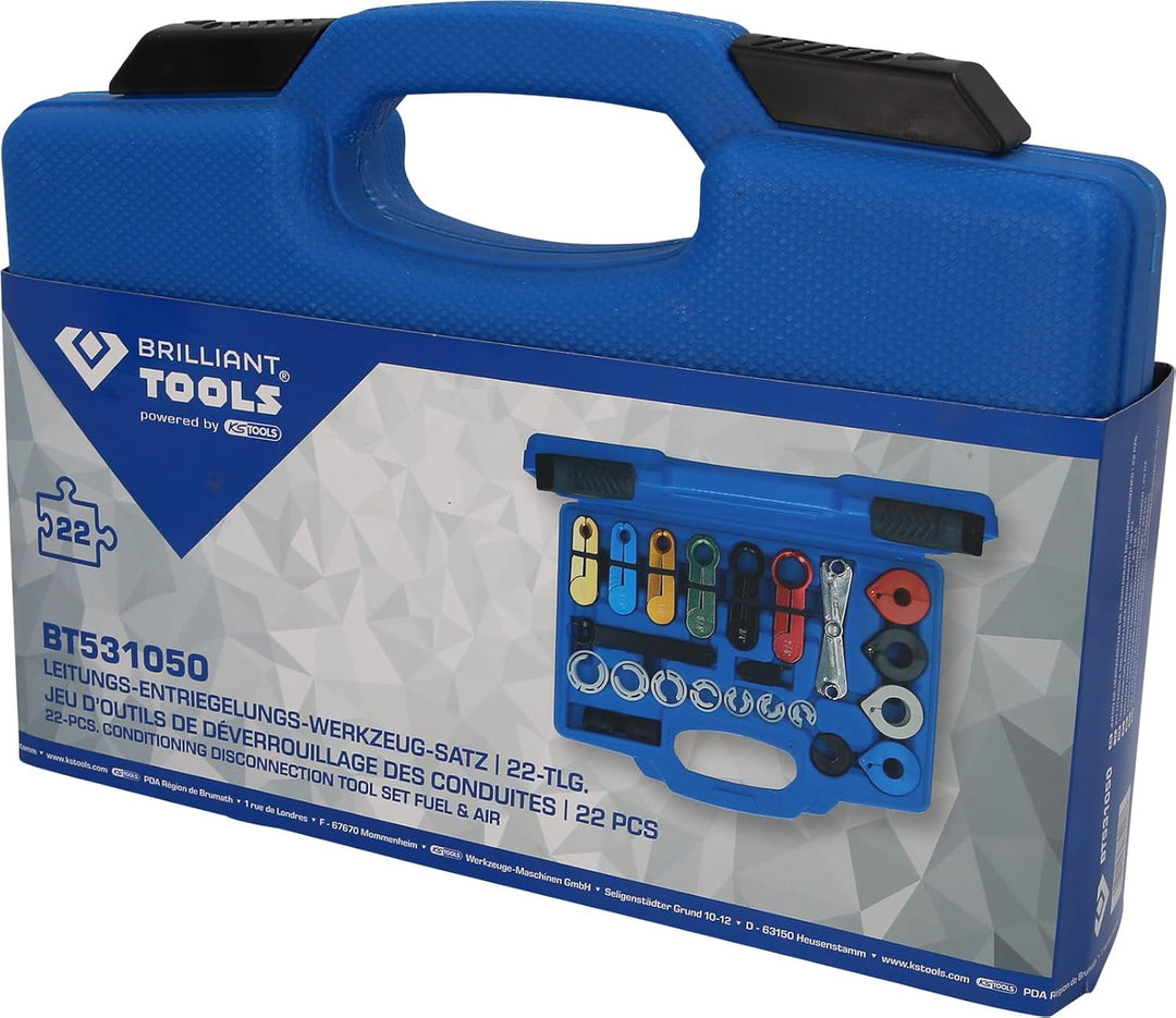 BRILLIANT TOOLS BT531050 Leitungs-Entriegelungs-Werkzeug-Satz, 22-tlg [Powered by KS TOOLS]