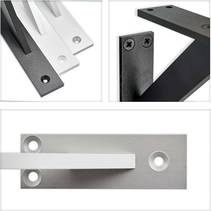 Alusfera Regalhalterung - Dekorative Regalwinkel - Regalhalter 120 mm - Wandregal Halterung - Langle
