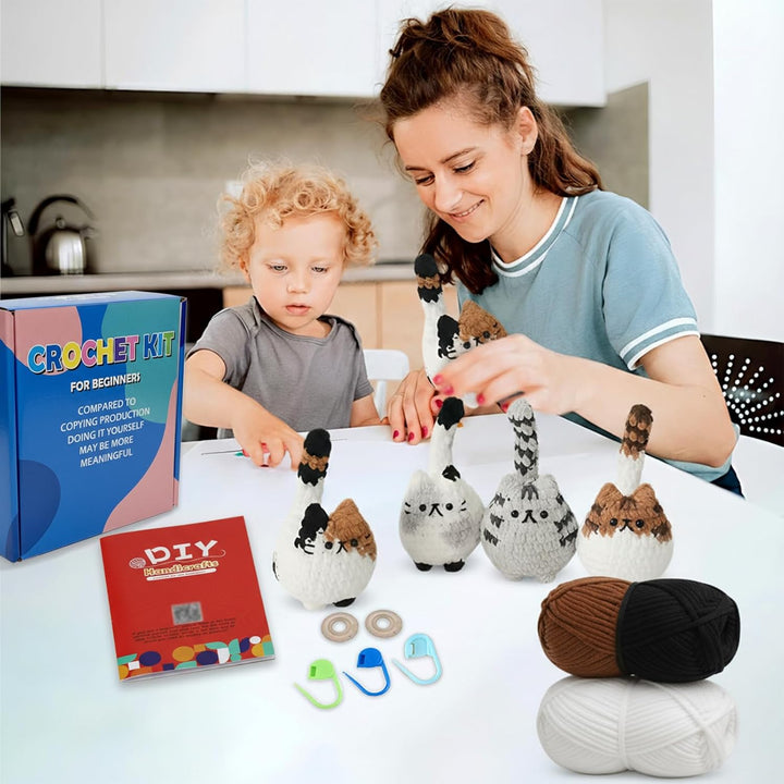 Häkelset Für Anfänger,Erwachsene Kinder Häckel Kit Für Anfänger,Kann Als Geschenk Verwendet Werden H