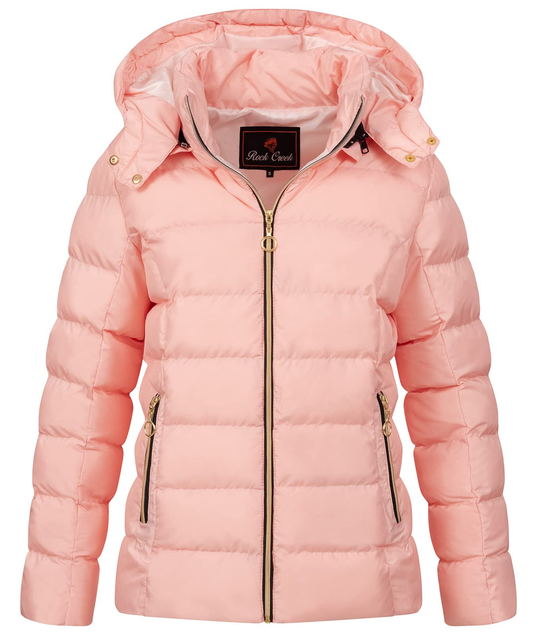 Rock Creek Damen Steppjacke Übergangsjacke D-489 L Rosa, L Rosa